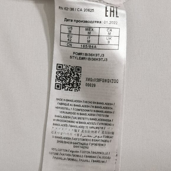 White with Pink Sequins and White Rhinestones Tee Size S EUC #67 - Picture 5 of 7